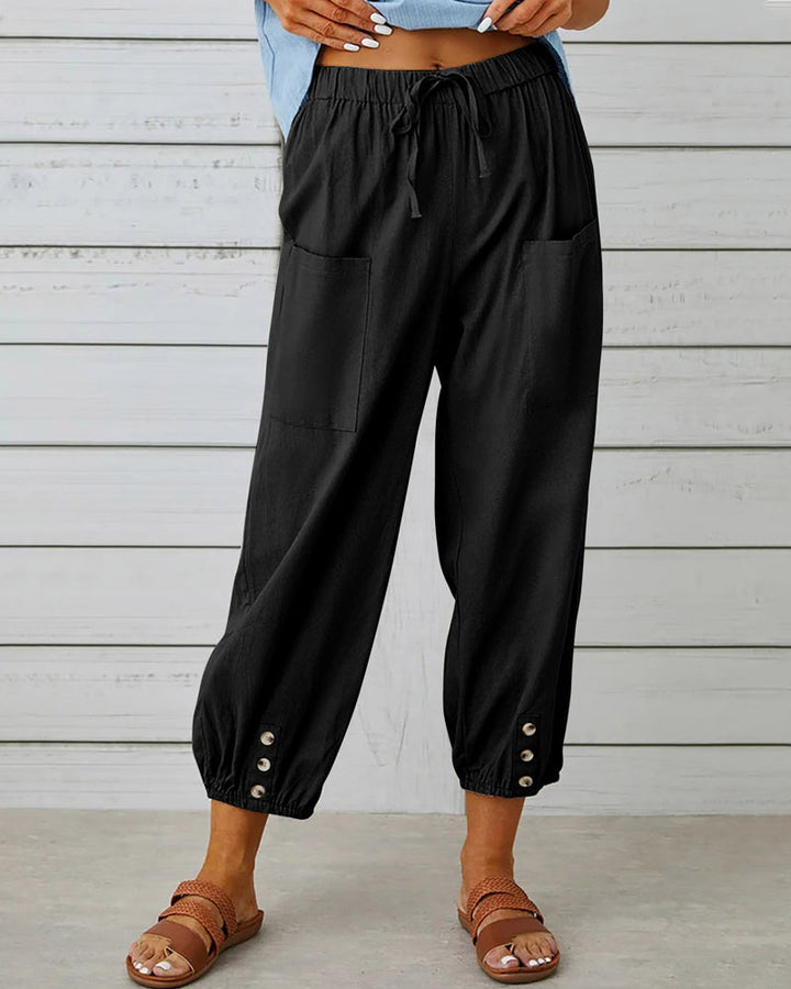 Drune | Lockere Hose Mit Hoher Taille