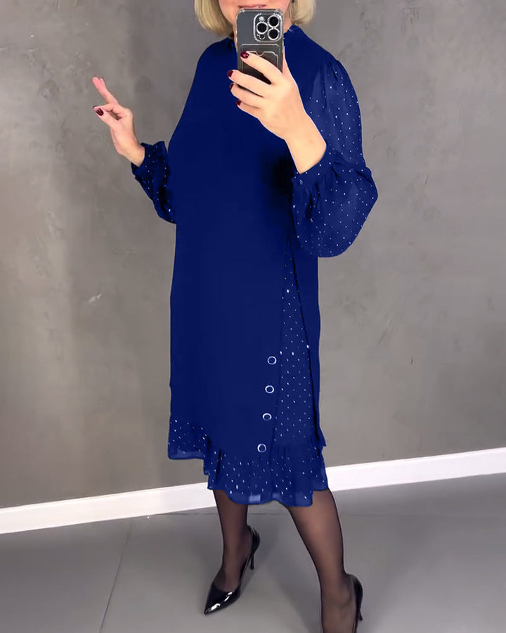 Drune | Kleid mit Langen Ärmeln und Punkten