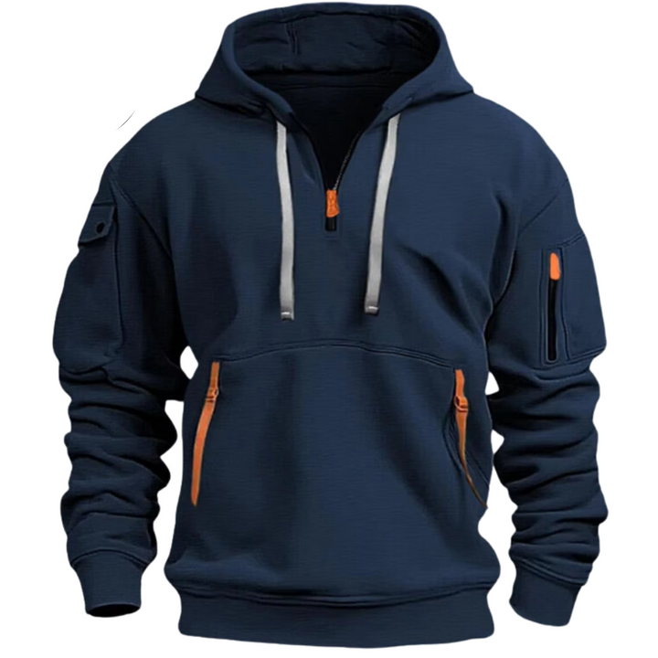 Drune | Kapuzenshirt mit Reißverschlüssen Weich und Praktisch Perfekt Für Outdoor-aktivitäten