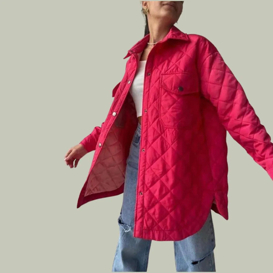 Drune | Wattierte Jacke - Elegant - Knopfverschluss, Geräumige Taschen - Ideal für den Herbst