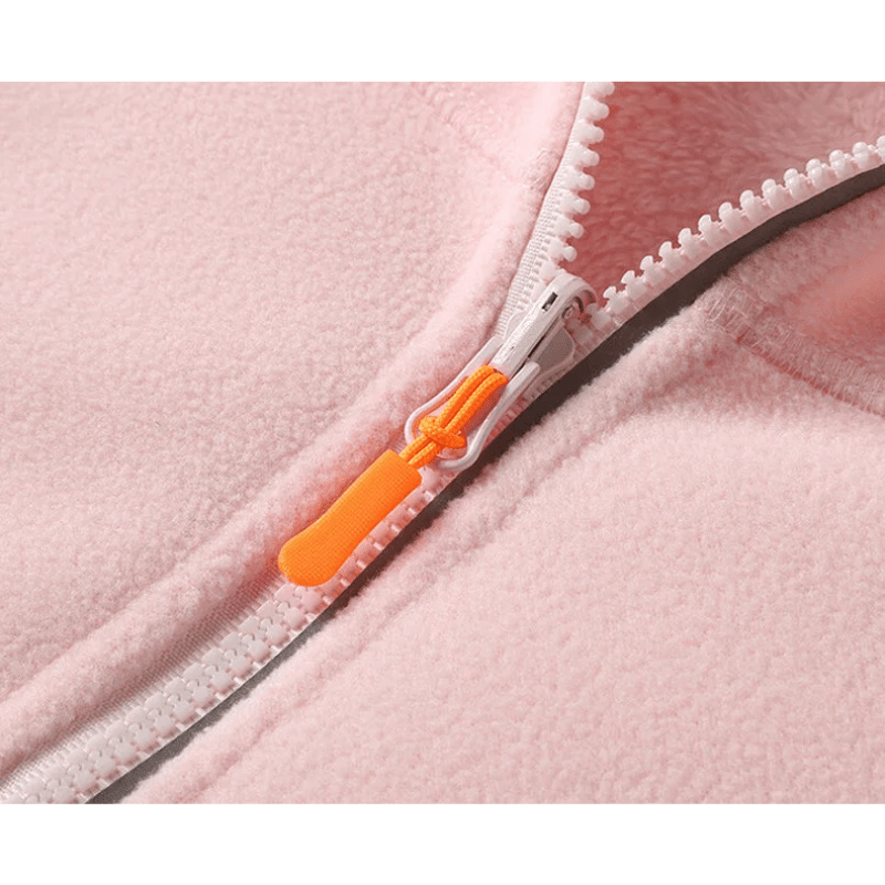 Drune | Fleecejacke mit Reißverschlusstaschen - Leichte Wärme - Hoher Kragen - Alltags-Layer