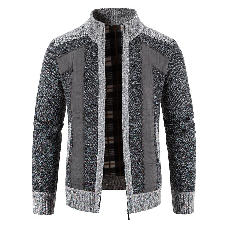 Drune | Lässige Plüschjacke mit Reißverschluss für Männer