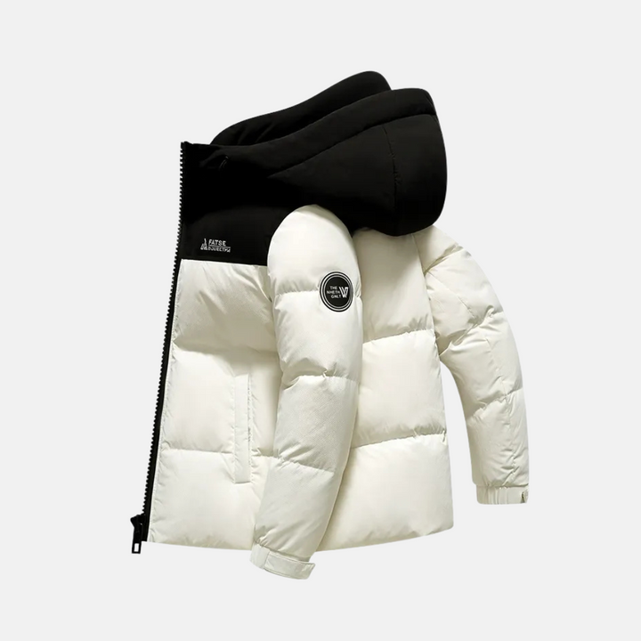 Drune | Kapuzen Pufferjacke Gestepptes Winter Pufferjacke