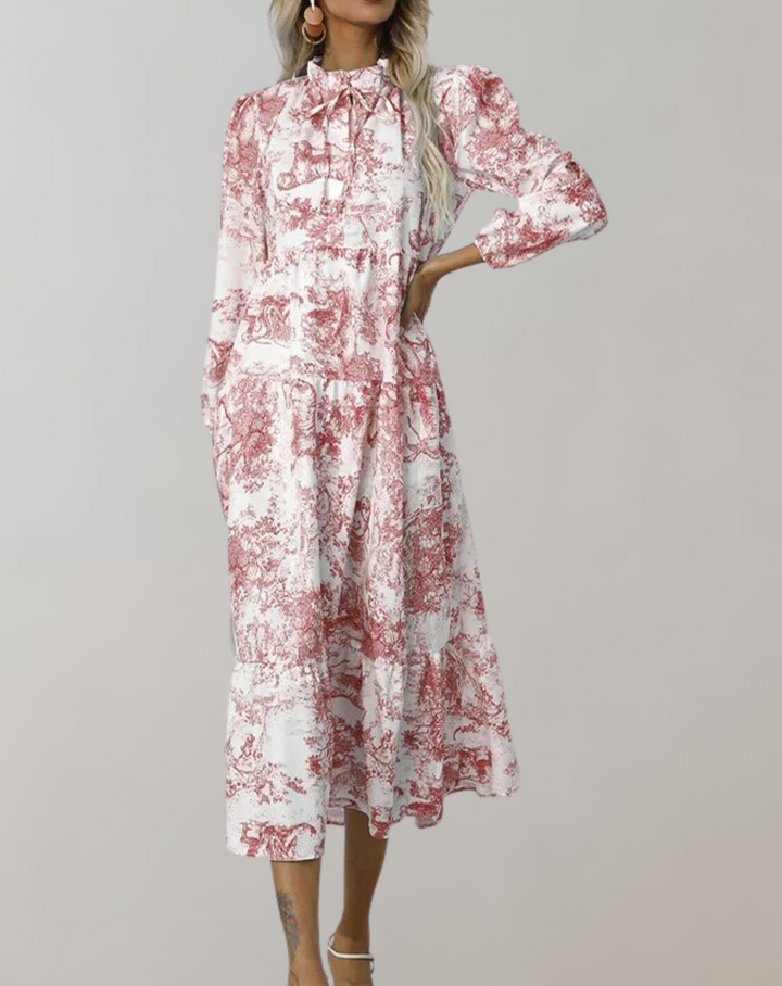 Drune - Neue Langarm Frauen Midi-Kleid
