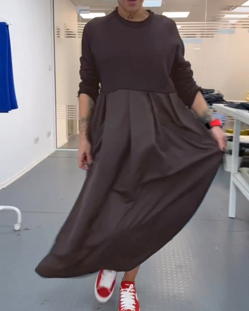 Drune | In Uni Farbe Freizeitkleid