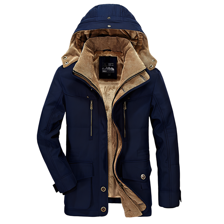 Drune | Warme, Dicke Jacke mit Kapuze für Männer