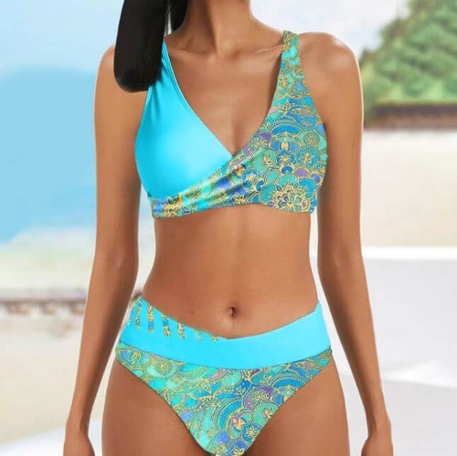 Drune | Lebendiges Zweiteiliges Bikini-Set