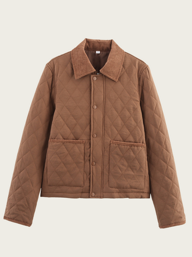 Drune | Wattierte Damenjacke mit klassischem Kragen