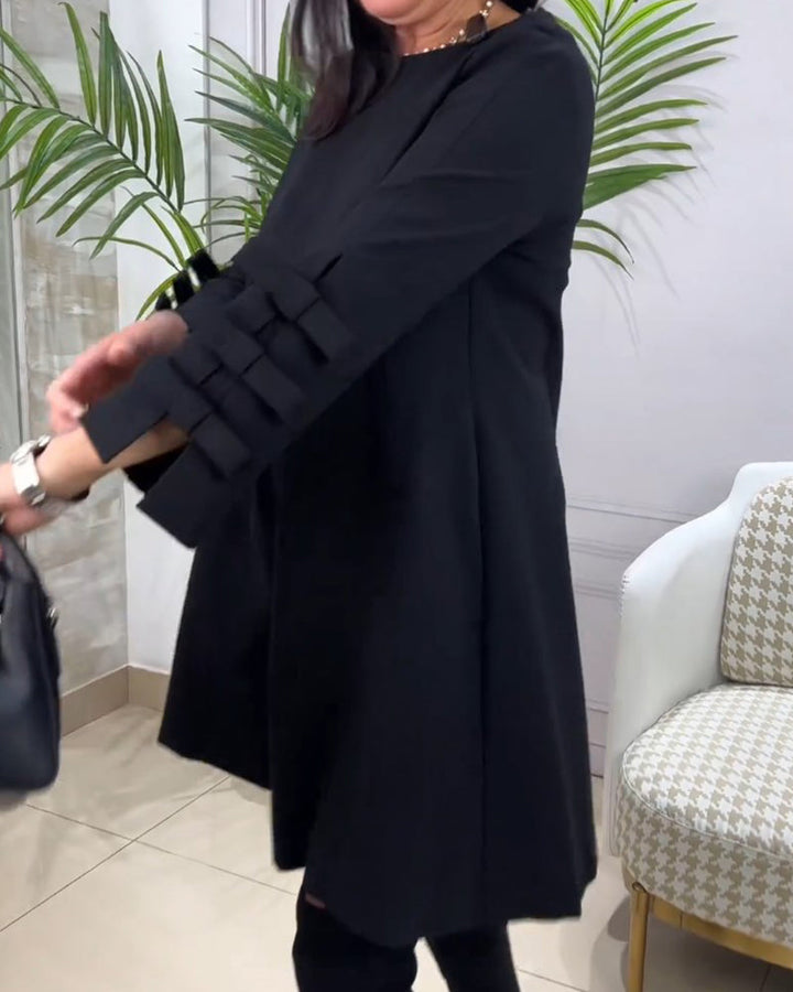Drune | Knielanges Kleid mit Langen Ärmeln