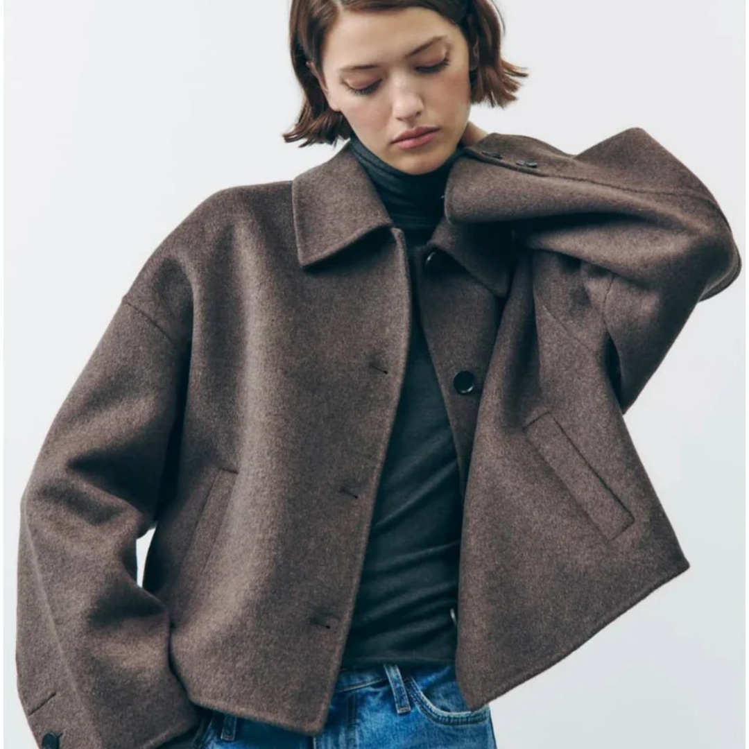 Drune | Damen Oversized Button Down Winter Mantel Warme
