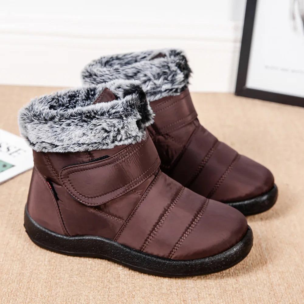Drune | Damen Wasserdichte Stiefel Aus Schlaufenkaninchenfell