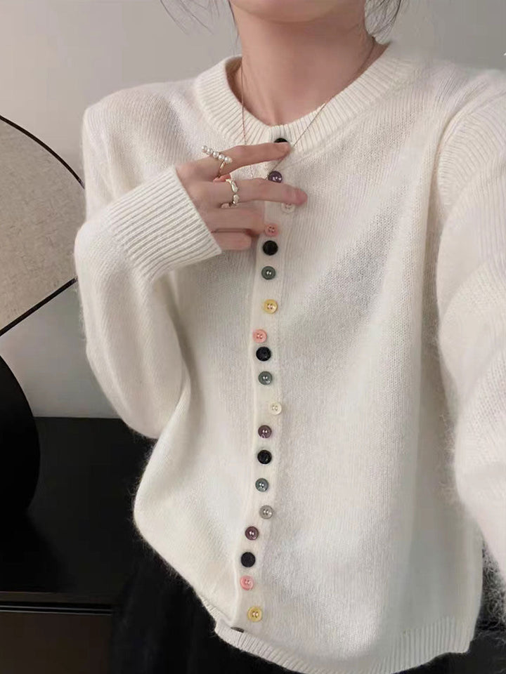 Drune | Verspielter Knopf Pullover
