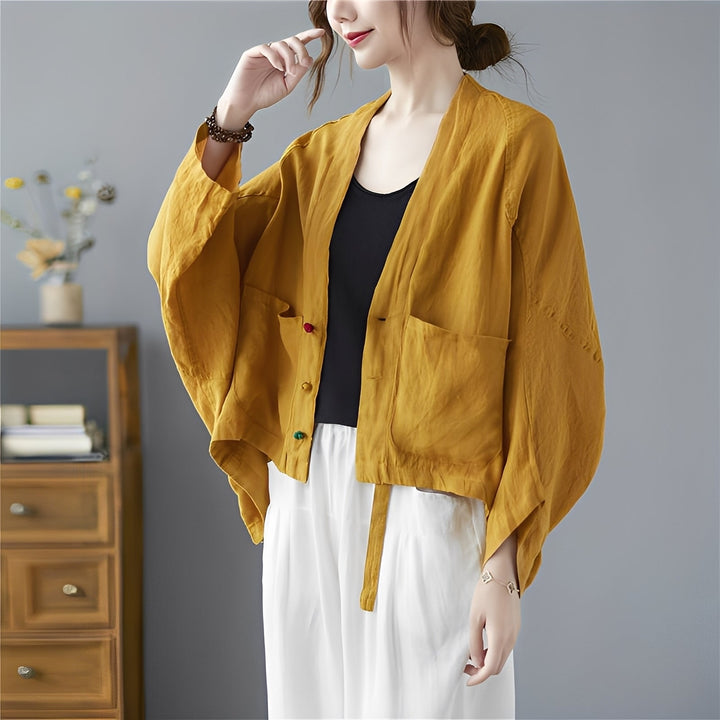 Drune | Locker kurzer Cardigan mit Taschen