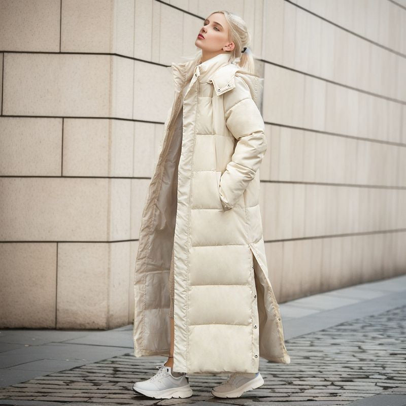 Drune | Warme Gefütterte Damen Pufferjacke mit Kapuze