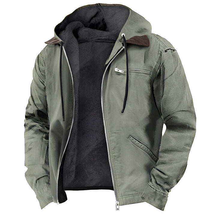 Drune | Warme Outdoor-Jacke mit Kapuze für Herren