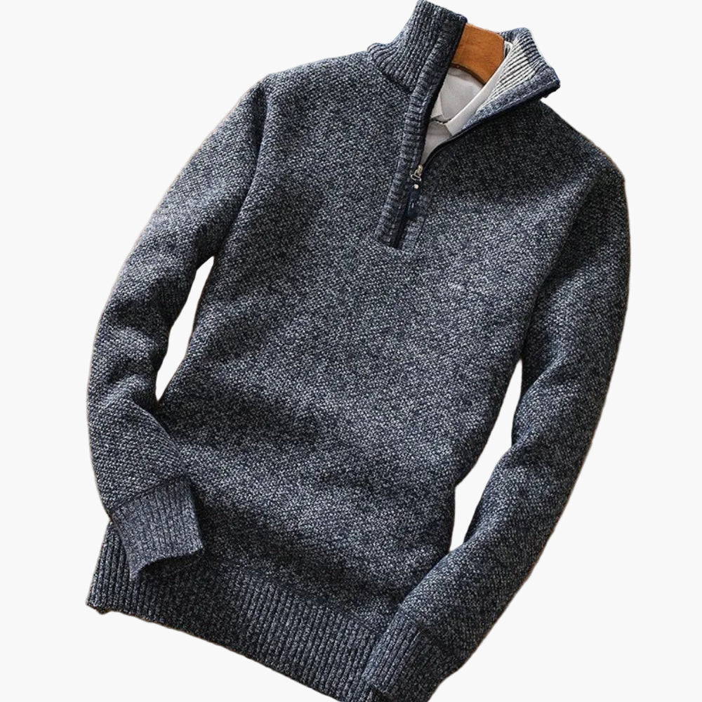 Drune | Strickpullover mit Reißverschluss - Moderner Freizeitstil für Alltag und Büro