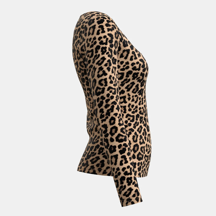 Drune | Langarm Leopard Oberteil
