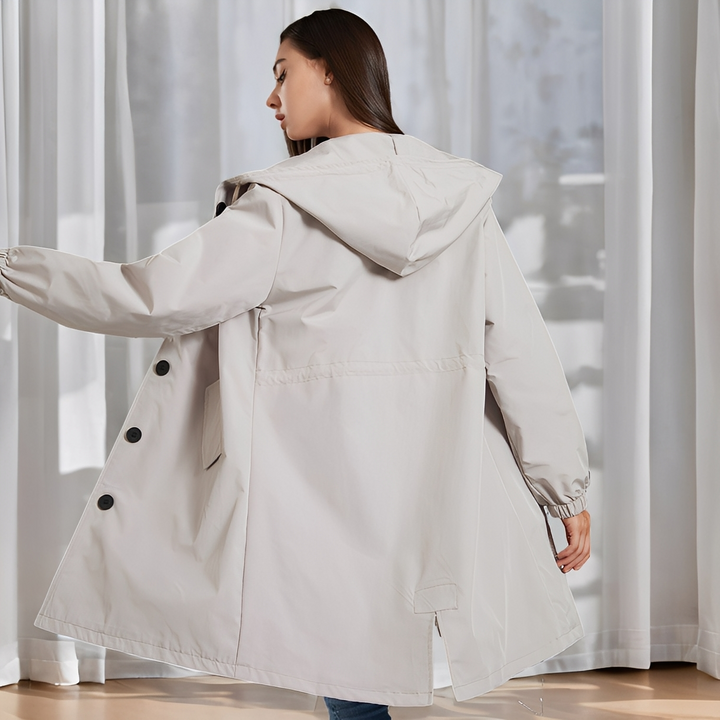 Drune | Komfortable wasserdichte Damenjacke mit Kapuze