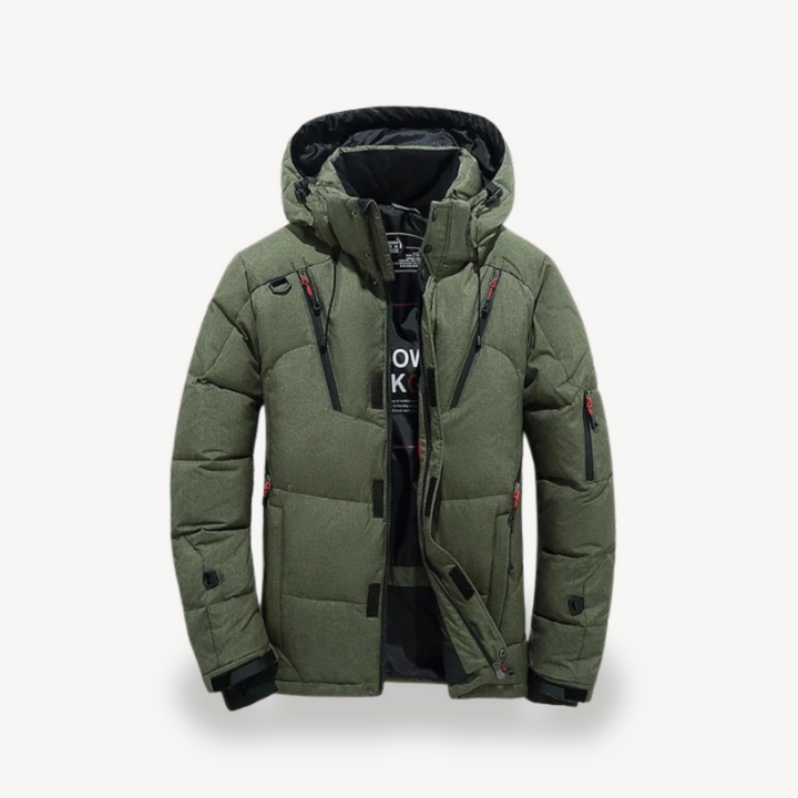 Drune | Gepolsterte Kapuzen-Winterjacke Herren