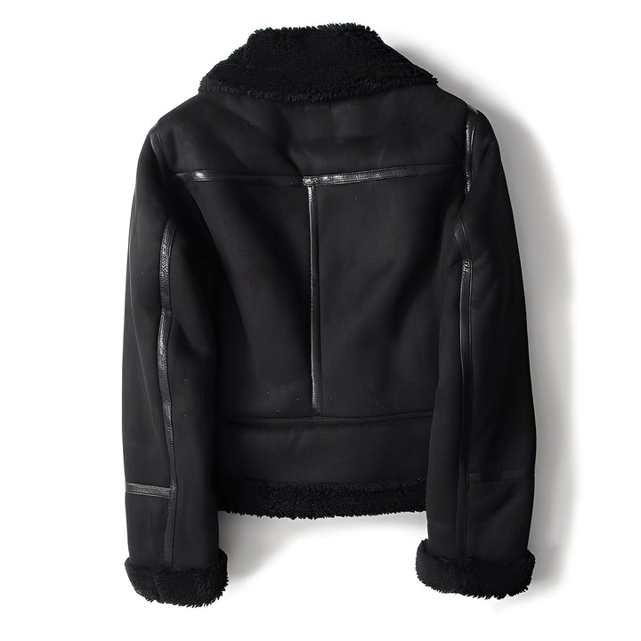 Drune | Stylische Damen-Wildlederjacke mit Gürtel