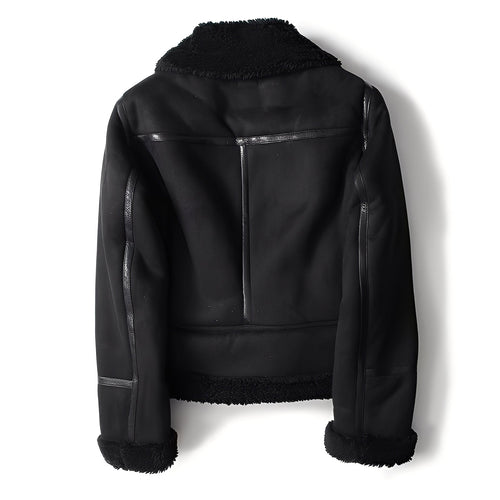 Drune | Stylische Damen-Wildlederjacke mit Gürtel