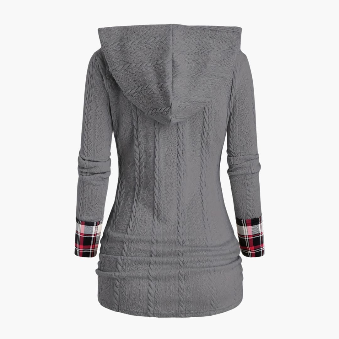 Drune | Stilvoll Kabelstrick Hoodie für Frauen