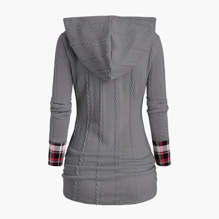 Drune | Stilvoll Kabelstrick Hoodie für Frauen