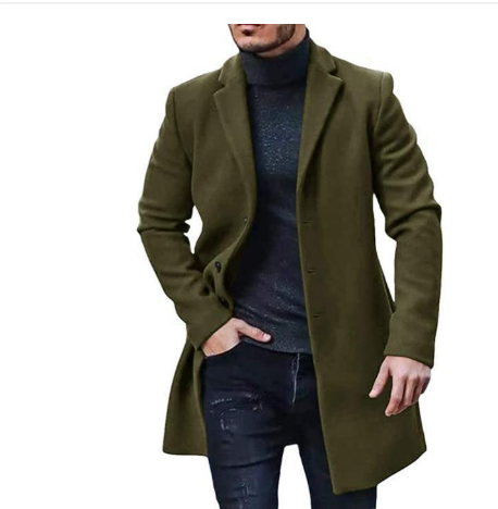Drune | Schlanker Langer Mantel für Modernen Herren
