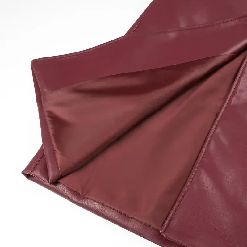 Drune | lange Retro-Jacke mit Gürtel