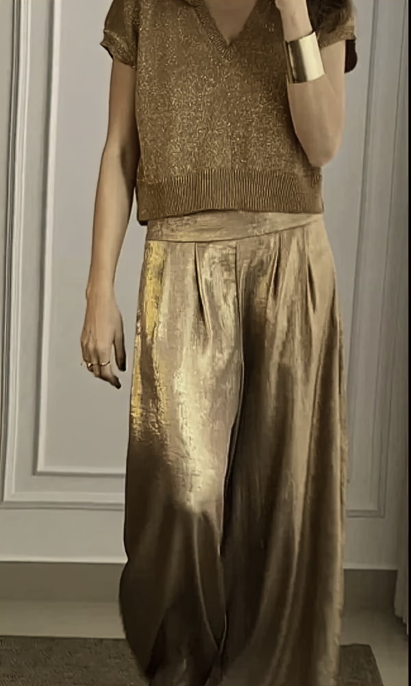 Damen Top- und Hosen-Set mit Bequemem Schnitt & Stylischem Design | Drune