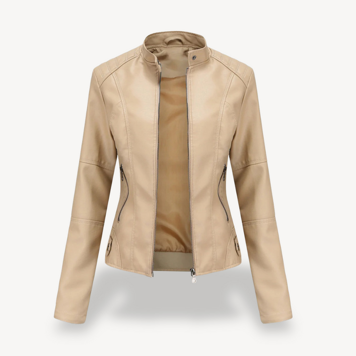 Drune | Damen Kunstleder Bikerjacke