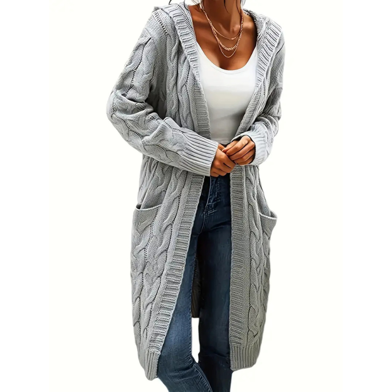 Drune | Cardigan Lang - Strickjacke Mit Taschen