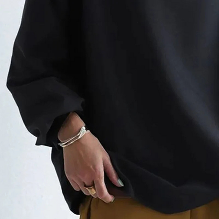 Drune | Pullover - Hoher Kragen & Lockere Passform