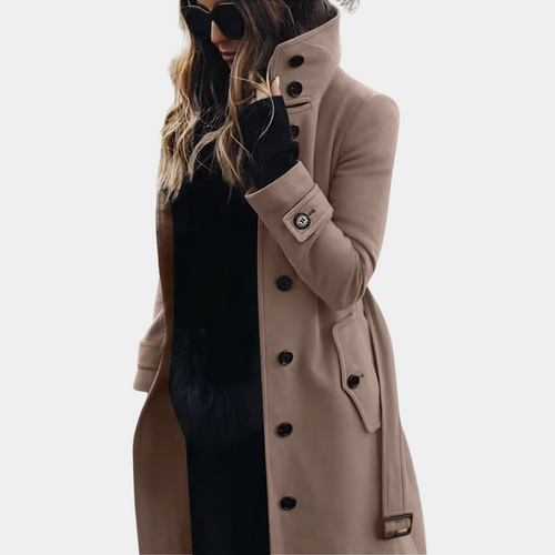 Drune | Klassischer Wasserfester Trenchcoat für Frauen Zeitlos