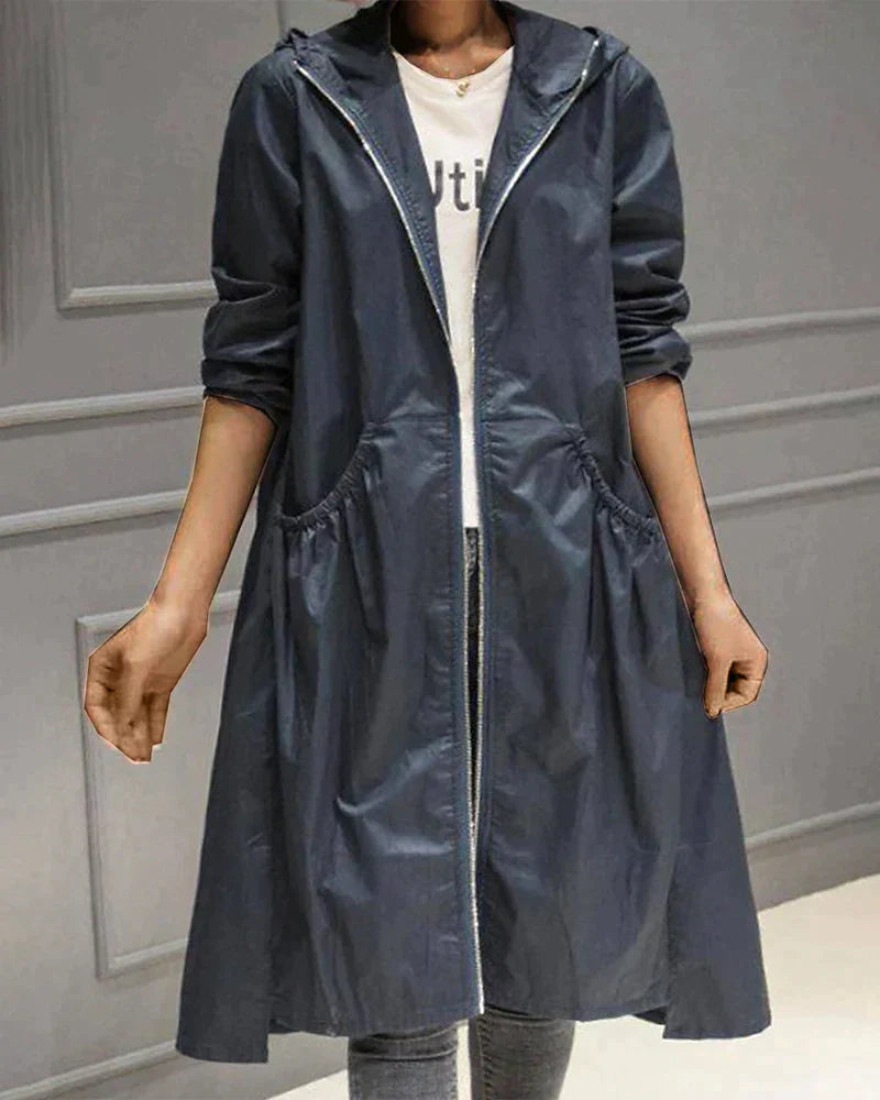 Drune | lässige Damenjacke mit Reißverschluss und Taschen