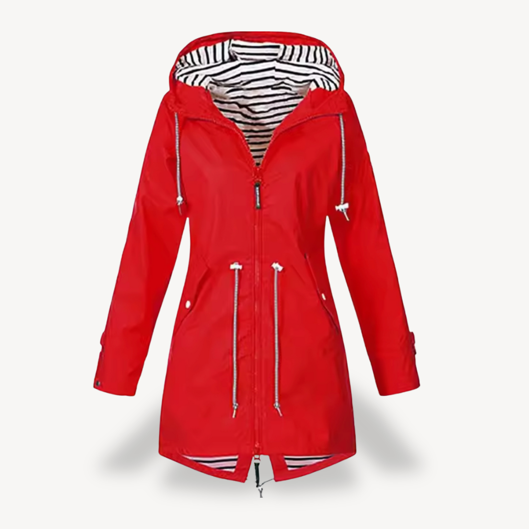Drune | Damen Wasserdichte Kapuzenregenjacke