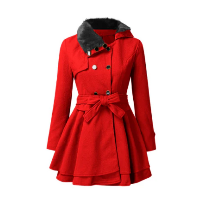 Drune | Damen Stylischer Geknoteter Trenchcoat Raffinierter Stil