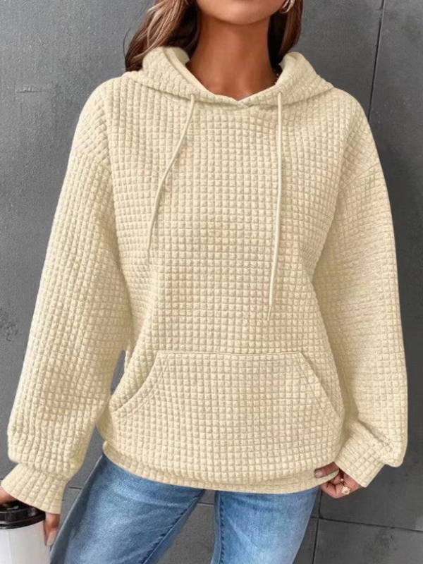 Drune | Damen Pullover Hoodie mit Kordelzugkapuze