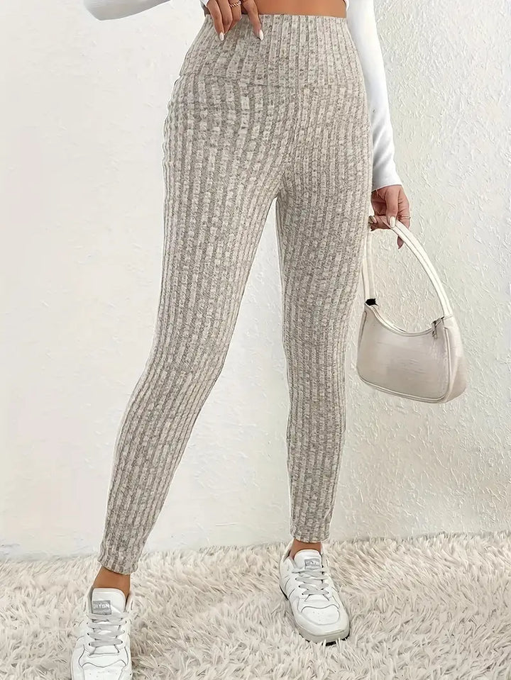 Drune | Gestrickte Leggings mit Fleecefutter