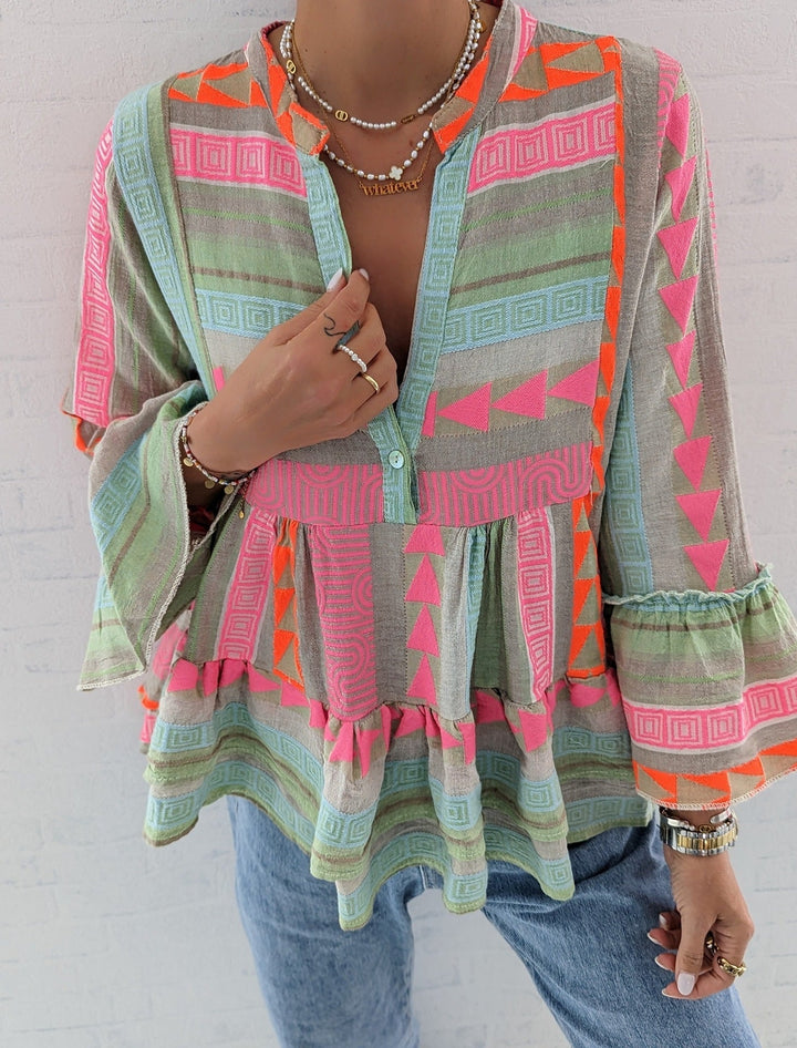 Drune Langarmshirt mit Print für Damen