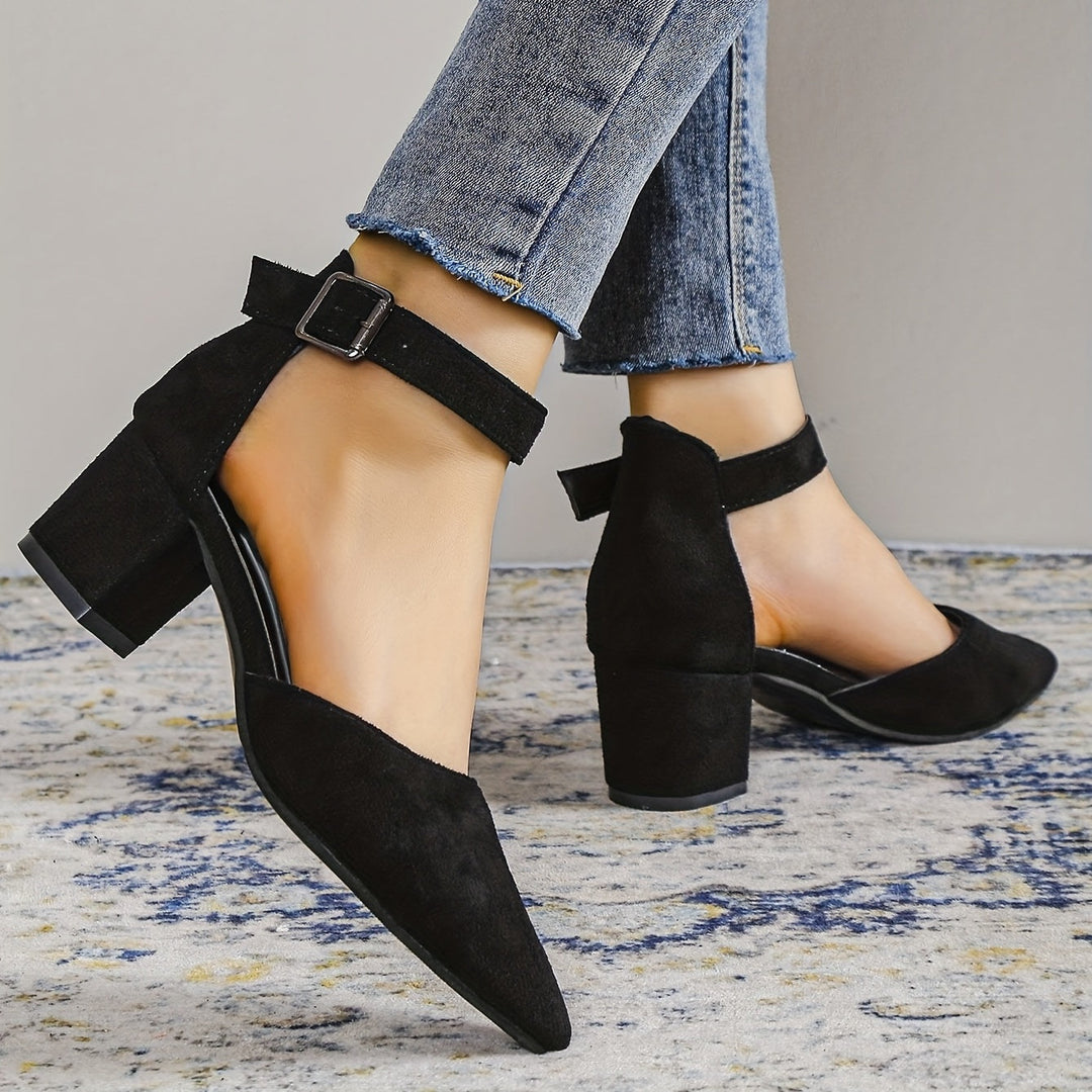 Drune | Damen Sandalen mit Blockabsatz Schnürung, mit Knöchelriemen, Elegant