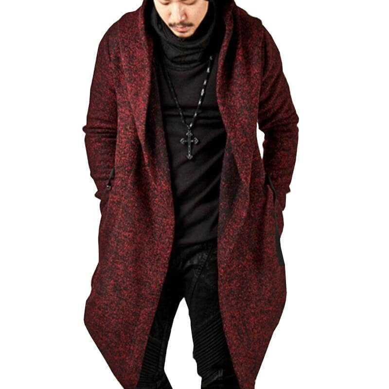 Drune | Herren Kapuzenjacke mit unregelmäßigem Saum