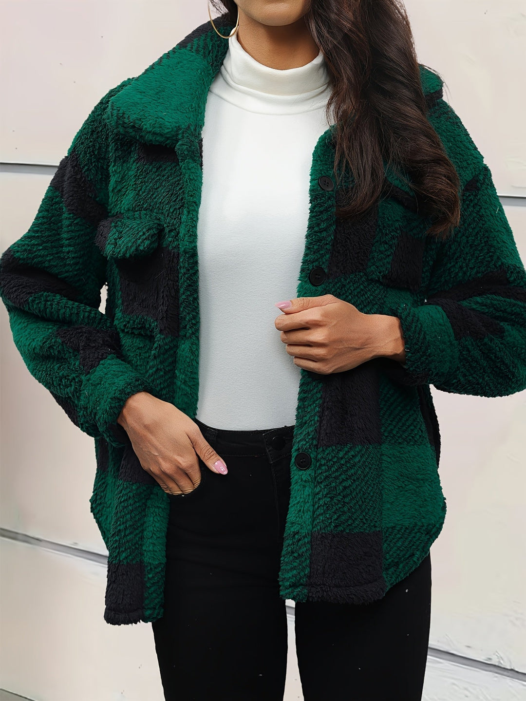 Drune | Fleece Übergroße Jacke