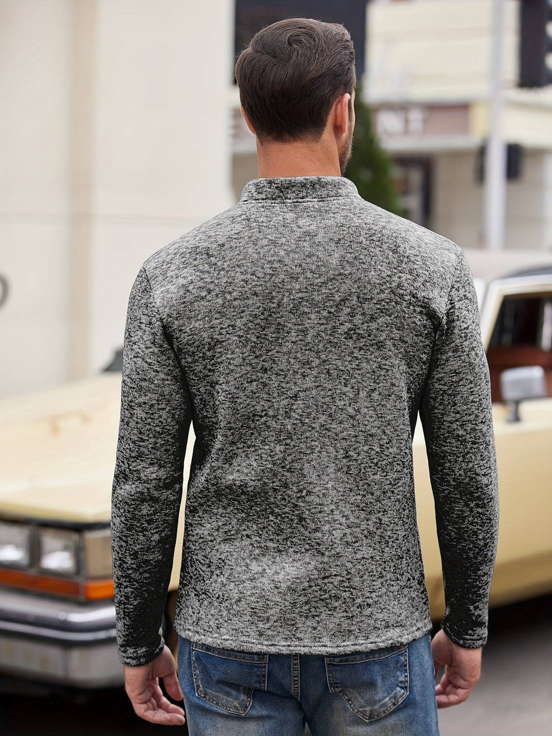Drune | Lässiger Pullover mit Knopfdetails Baumwollmischung Komfort und Stil