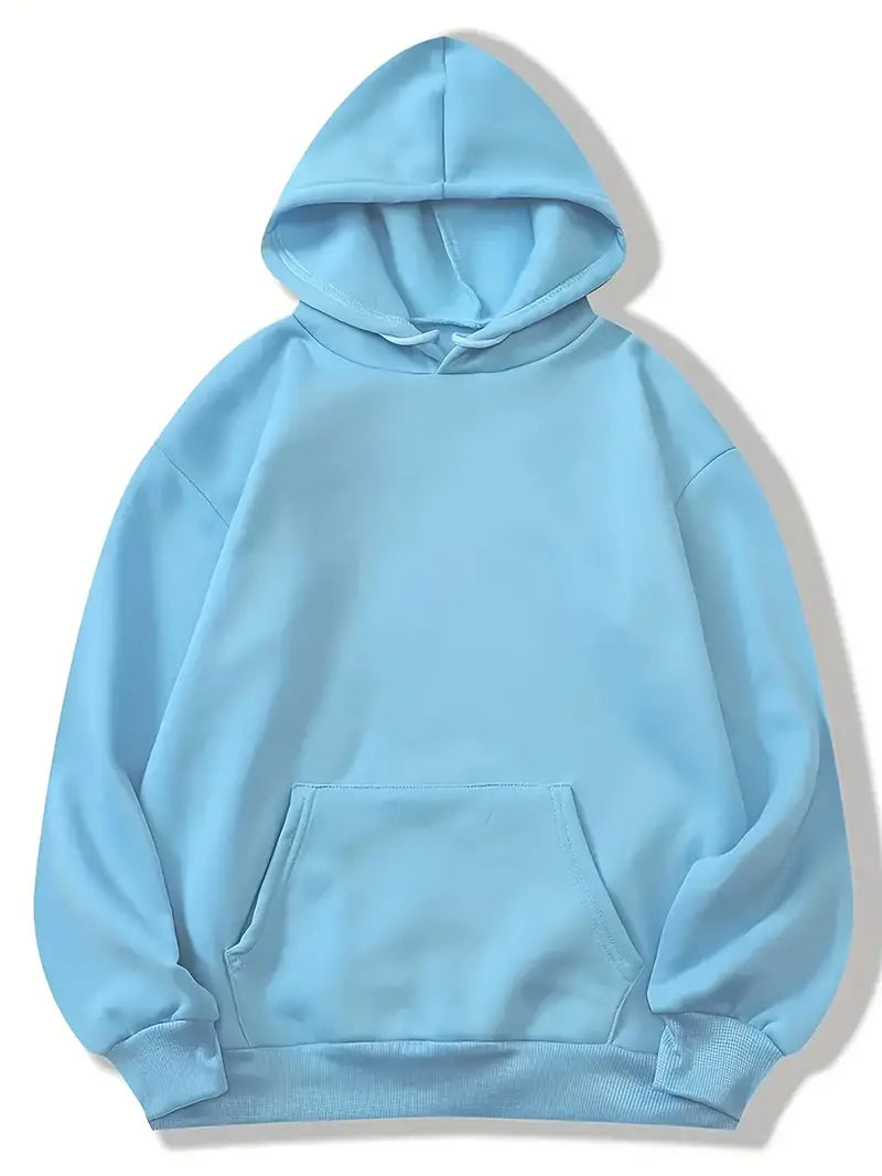Drune | Bequemer Einfarbiger Damen Hoodie mit Kapuze