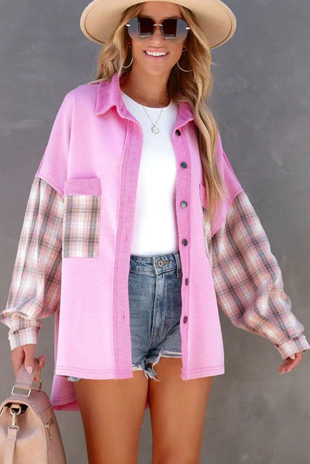 Drune | Gepunktete Flanellhemden Polyester und Baumwolle Einzigartiger Look