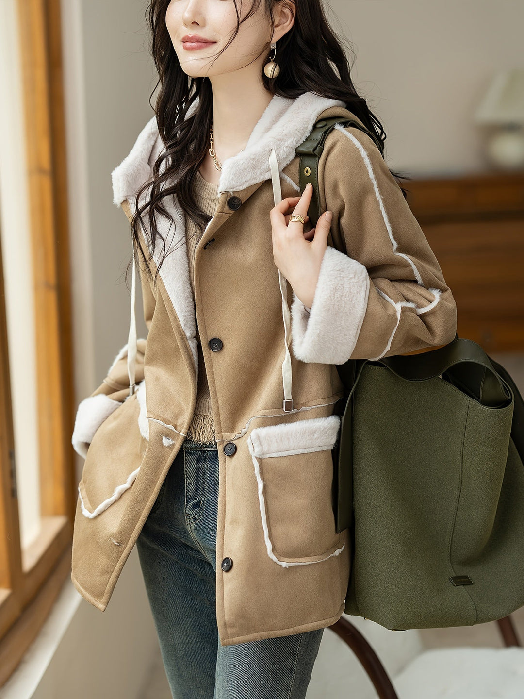 Drune | Damen Kapuzenjacke für Frühling & Herbst