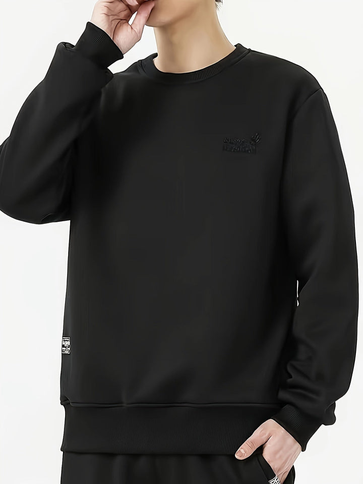 Drune | einfarbiger Baumwolle Sweatshirt für Männer - Perfekt für den Alltag