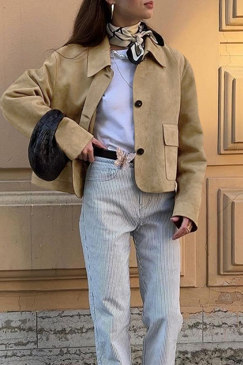 Drune | Casual jacket with button-through shirt collar