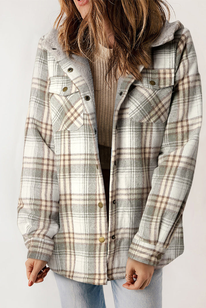 Drune | Gitterjacke mit Plüschfutter Warm und Stilvoll Ideal Für Den Alltag